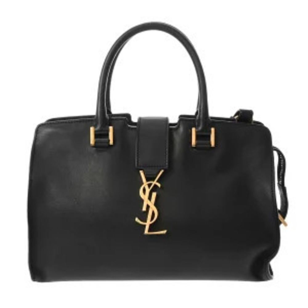 Saint Laurent Baby Cabas Bag Black Smooth Calfskin Handbag